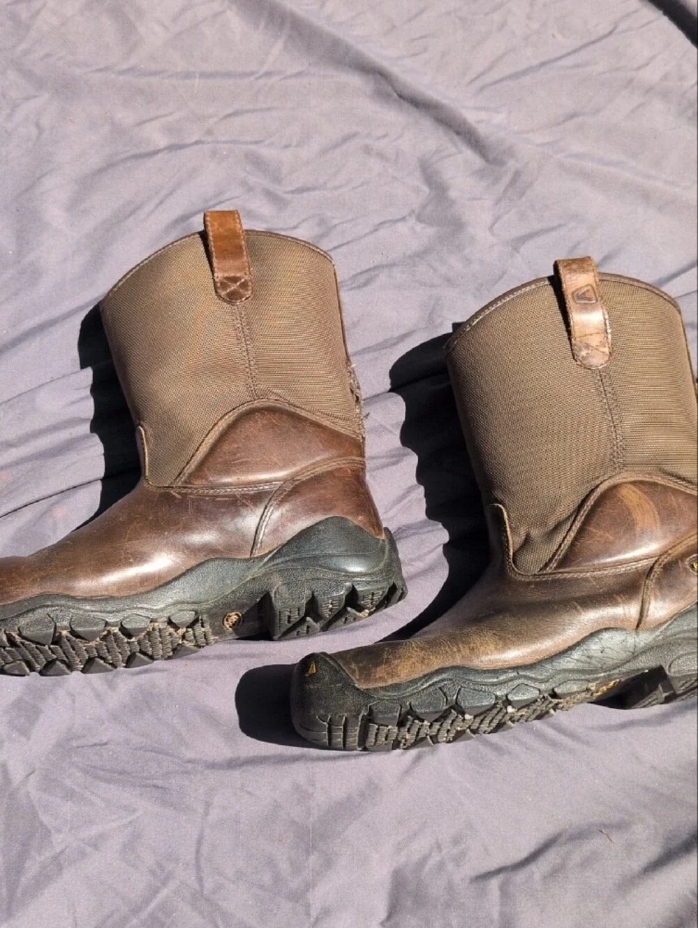Keen Men's Brown Pull-On Work Boots